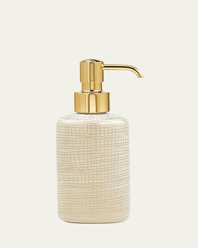 Woven Pump Dispenser, Gold